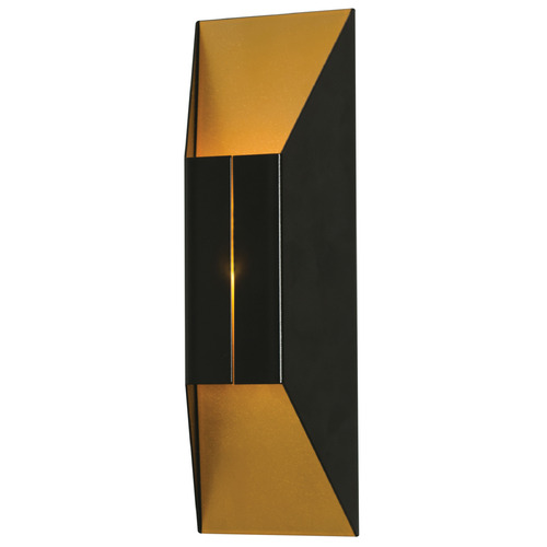 Afx Lighting Summit Black & Gold LED Sconce