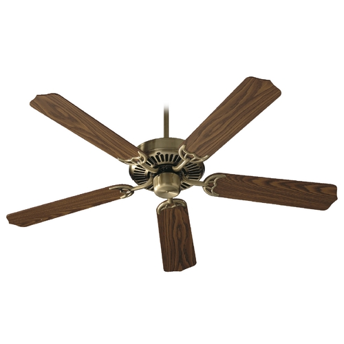 Quorum Lighting Capri I Antique Brass Ceiling Fan Without Light by Quorum Lighting 77525-4