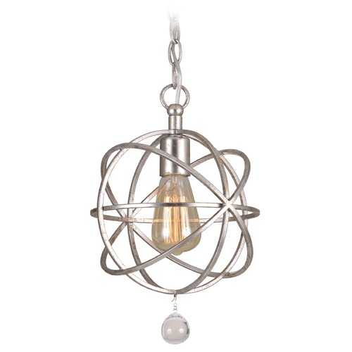 Crystorama Lighting Crystorama Lighting Solaris Olde Silver Mini-Pendant Light 9220-OS