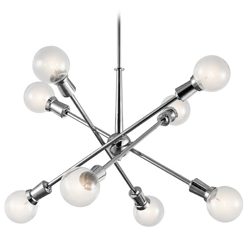 Armstrong 8-Light Sputnik Chandelier in Chrome by Kichler Lighting