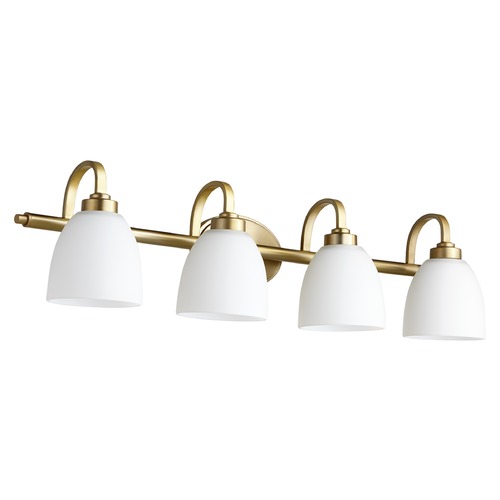 Quorum Lighting Quorum Lighting Reyes Aged Brass Bathroom Light 5060-4-180