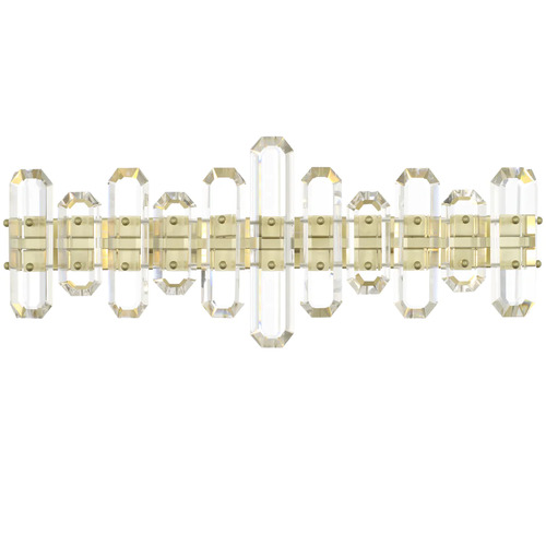 Bolton 25-Inch Crystal Vanity Light in Brass by Crystorama Lighting