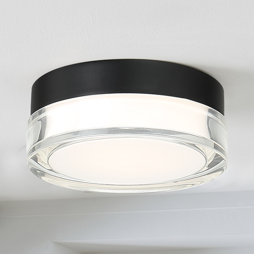 Pi 15-Inch LED Outdoor Flush Mount in Black 3500K by Modern Forms