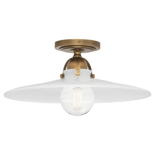 Robert Abbey Lighting Rico Espinet Arial Warm Brass Semi-Flush Mount by Robert Abbey 614