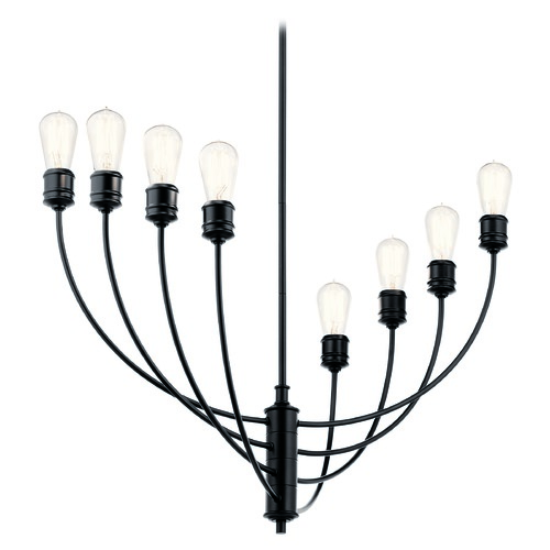 Kichler Lighting Hatton 30.25-Inch Black Chandelier by Kichler Lighting 52255BK