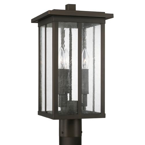 HomePlace by Capital Lighting Barrett 18.75-Inch Oiled Bronze Post Light by HomePlace by Capital Lighting 943835OZ