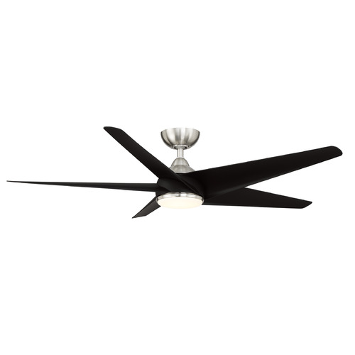 WAC Lighting Viper 60-Inch LED Fan in Brushed Nickel & Matte Black by WAC Lighting F-071L-BN&MB