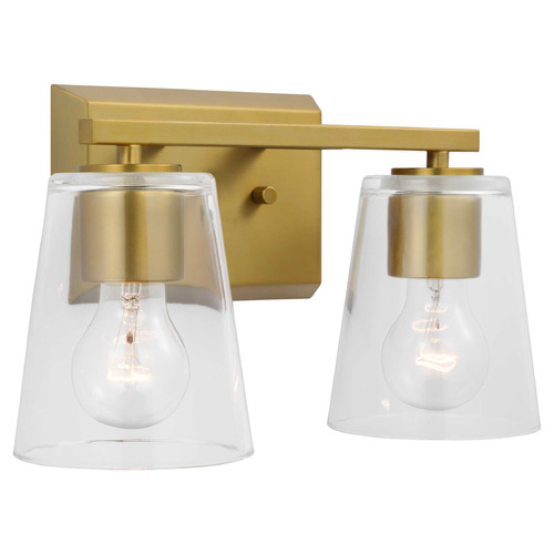 Progress Lighting Vertex Brushed Gold Bathroom Light