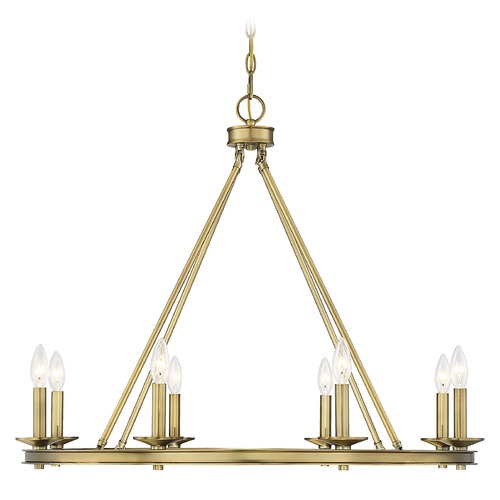 Savoy House Middleton Warm Brass Chandelier by Savoy House 1-308-8-322