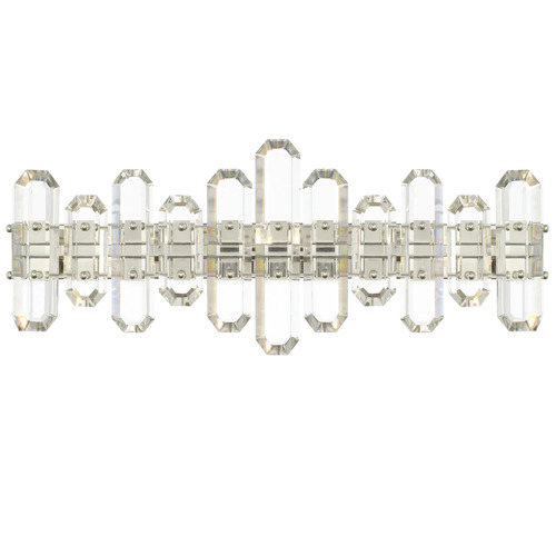 Bolton 25-Inch Crystal Vanity Light in Nickel by Crystorama Lighting