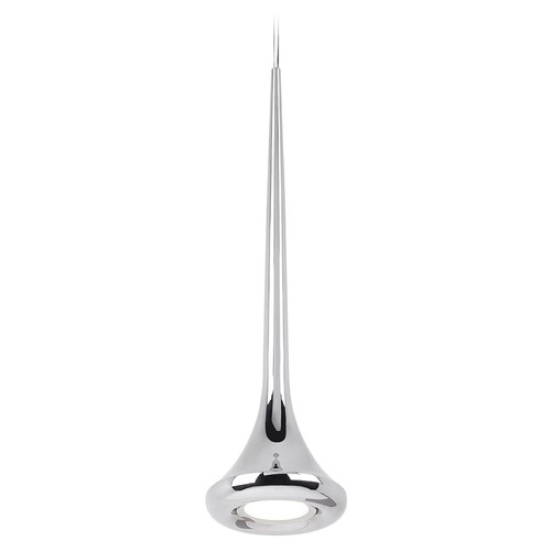 Kuzco Lighting Modern Chrome LED Pendant 3000K 400LM by Kuzco Lighting 402601CH-LED