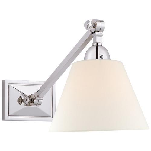Alexa Hampton Jane Library Wall Light in Nickel by Visual Comfort Signature