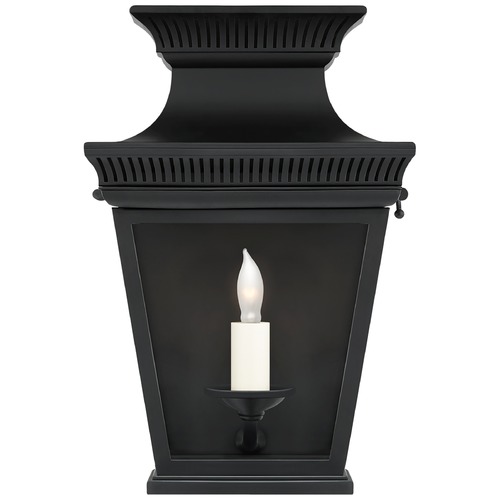 Visual Comfort Signature Collection E.F. Chapman Elsinore Wall Lantern in Black by Visual Comfort Signature CHD2945BLKCG