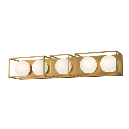 Alora Lighting Alora Lighting Amelia Aged Gold Vertical Bathroom Light VL519535AGOP