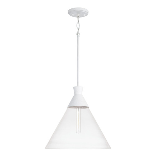 HomePlace by Capital Lighting Paloma 15-Inch Pendant in Textured White by Capital Lighting 350311XW