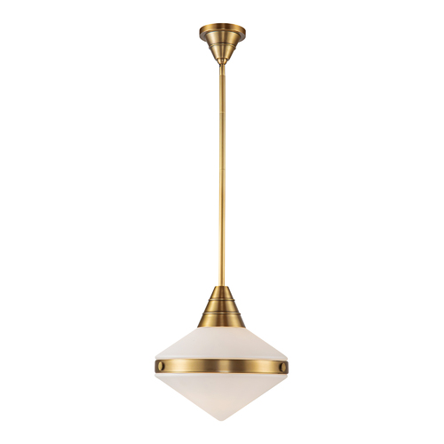 Willard 13.50-Inch Pendant in Vintage Brass by Alora Lighting