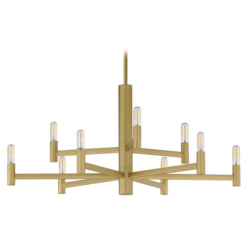 Emana Natural Aged Brass Chandelier by Maxim Lighting