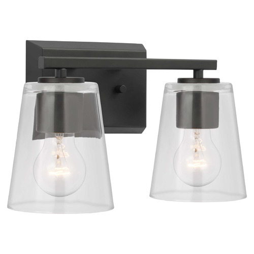 Progress Lighting Progress Lighting Vertex Matte Black Bathroom Light P300458-31M