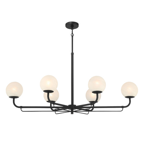 Whitehall 6-Light Linear Light in Matte Black by Minka Lavery