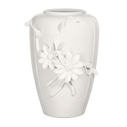 Currey and Company Daisy White Vase