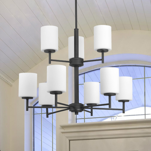 Progress Lighting Replay Chandelier in Black by Progress Lighting P4726-31