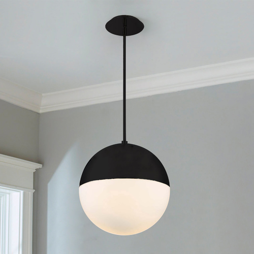 Modern Forms by WAC Lighting Punk 14-Inch LED Pendant in Black by Modern Forms PD-24614-BK