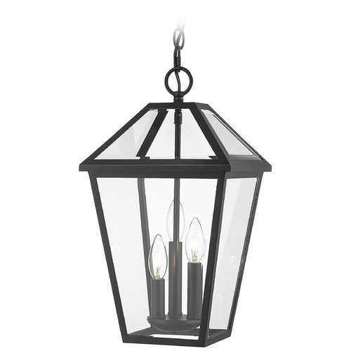 Talbot Black Outdoor Hanging Light by Z-Lite