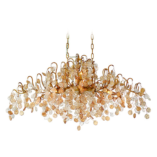 Campobasso Oval Chandelier in Antique Gold by Eurofase Lighting