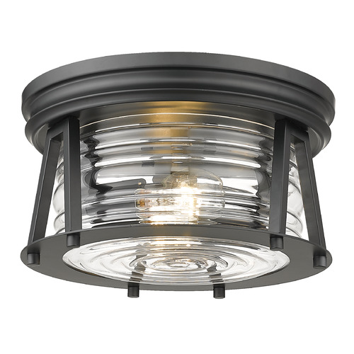 Cape Harbor Matte Black Flush Mount by Z-Lite