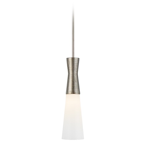 Visual Comfort Signature Collection Kelly Wearstler Utopia Small Pendant in Nickel by Visual Comfort Signature KW5531PNWG