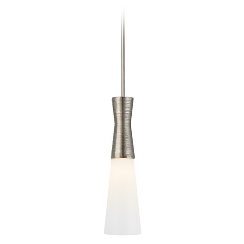 Kelly Wearstler Utopia Small Pendant in Nickel by Visual Comfort Signature