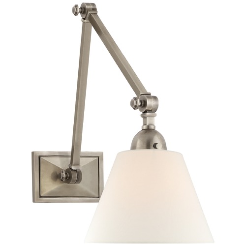 Visual Comfort Signature Collection Alexa Hampton Jane Library Wall Light in Nickel by Visual Comfort Signature AH2330ANL