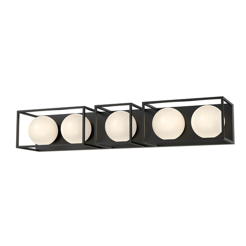 Alora Lighting Alora Lighting Amelia Matte Black Vertical Bathroom Light VL519535MBOP