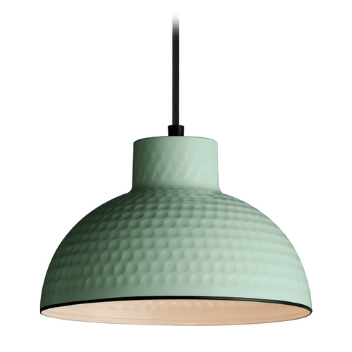 Rockport Sage Green & Glossy White Mini Pendant by Maxim Lighting