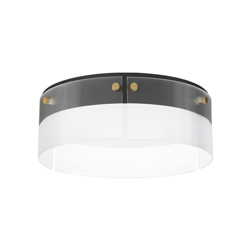 Spectre 16-Inch LED Flush Mount in Black & Brass by Maxim Lighting