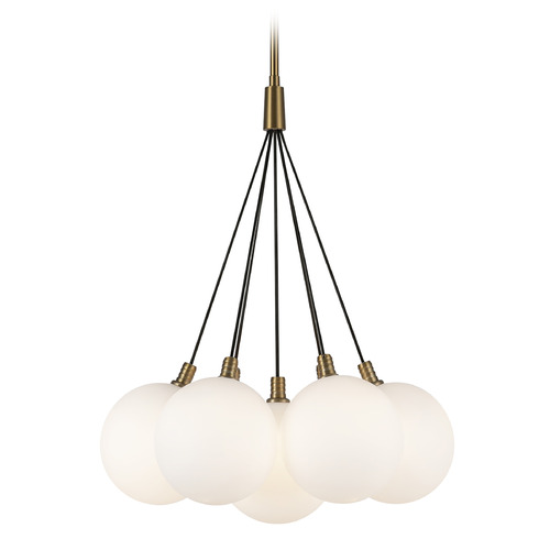 Kuzco Lighting Bolla Brushed Gold LED Pendant Light with Globe Shade