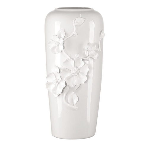 Currey and Company Flower White Vase