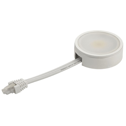 Recesso Lighting by Dolan Designs 120 Volt white LED Puck Light Recessed / Surface Mount 2700K 260 Lumens UCPR1-2700-WH