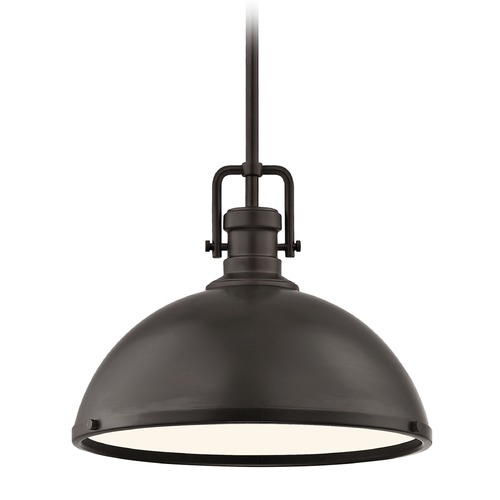 Design Classics Lighting Industrial Bronze Pendant Light 13.38-Inch Wide 1763-220 SH1776-220 R1776-220