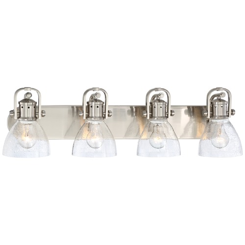 Minka Lavery Seeded Glass Bathroom Light Brushed Nickel by Minka Lavery 3414-84