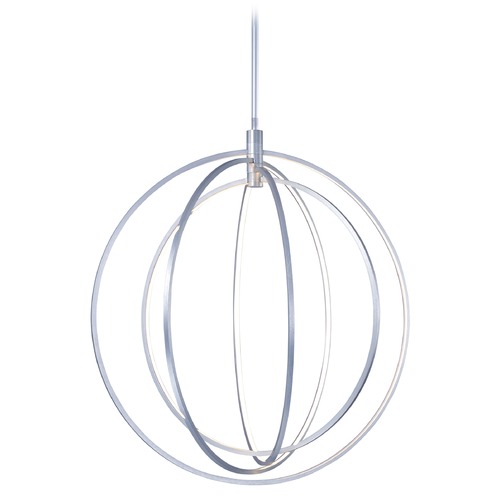 ET2 Lighting Concentric 27-Inch LED Pendant in Brushed Platinum by ET2 Lighting E24048-BP