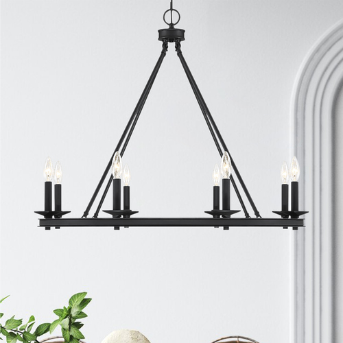 Savoy House Middleton Matte Black Chandelier by Savoy House 1-308-8-89