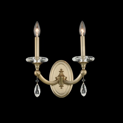 Floridia 2-Light Sconce in Matte Brushed Champagne Gold by Allegri