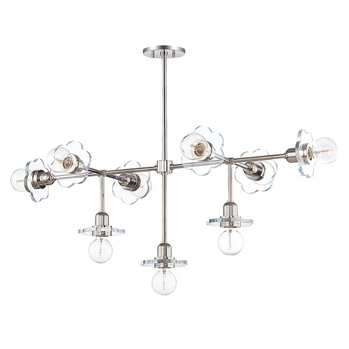 Mitzi by Hudson Valley Alexa 9-Light Chandelier in Polished Nickel by Mitzi by Hudson Valley H357809-PN