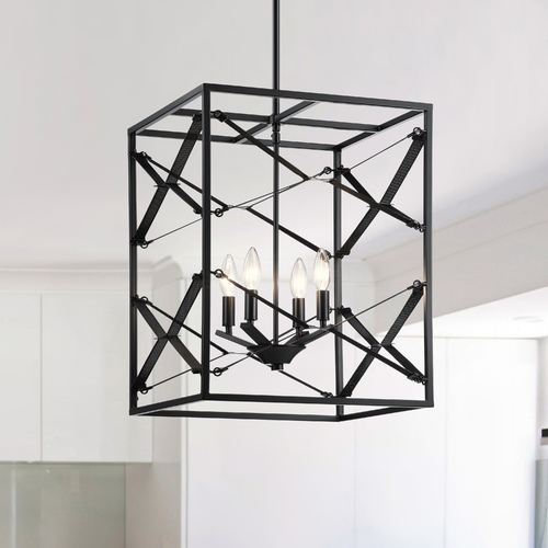 Sevan 16.75-Inch Wide Black Pendant by Kichler Lighting