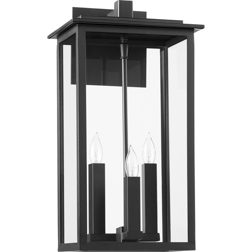 The Westerly 3-Light Noir Lantern Quorum International by Quorum Lighting