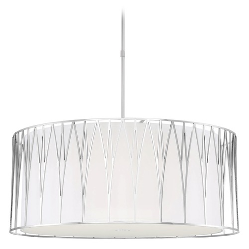 Regal Terrace Polished Nickel LED Pendant by Minka Lavery