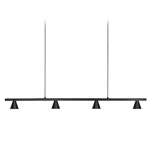 Kuzco Lighting Dune 37-Inch LED Linear Chandelier in Black LP19937-BK