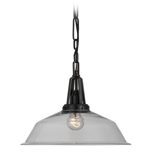 Visual Comfort Signature Collection Chapman & Myers Layton 14-Inch Pendant in Bronze by Visual Comfort Signature CHC5461BZCG