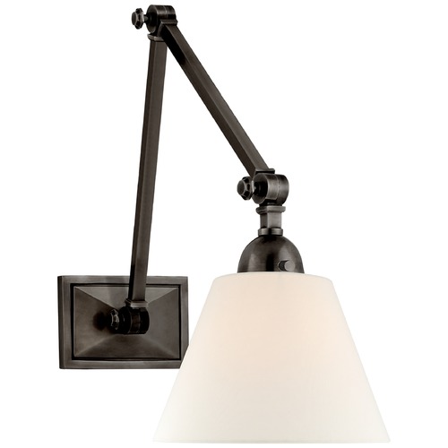 Visual Comfort Signature Collection Alexa Hampton Jane Library Wall Light in Gun Metal by Visual Comfort Signature AH2330GML